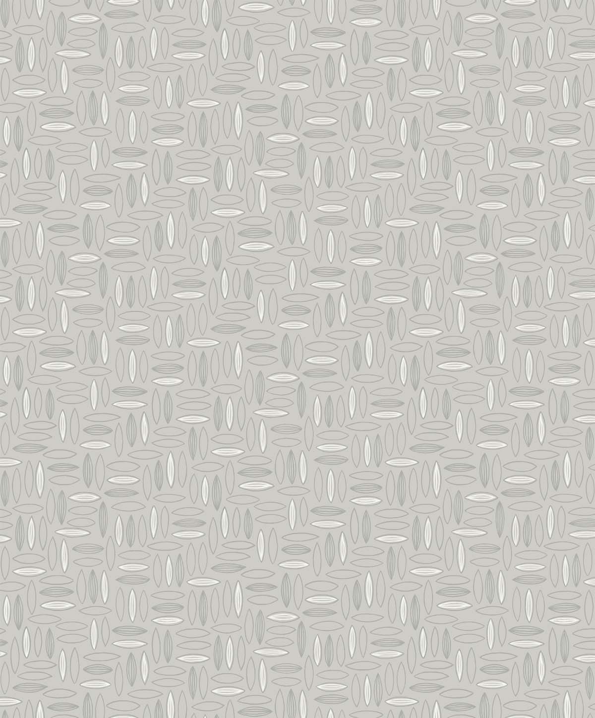 Seabrook Designs The Simple Life Pip Geo Geometric Contemporary Grey Matte Sidewall - SL80608