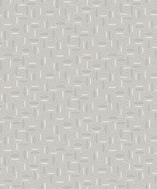 Seabrook Designs The Simple Life Pip Geo Geometric Contemporary Grey Matte Sidewall - SL80608