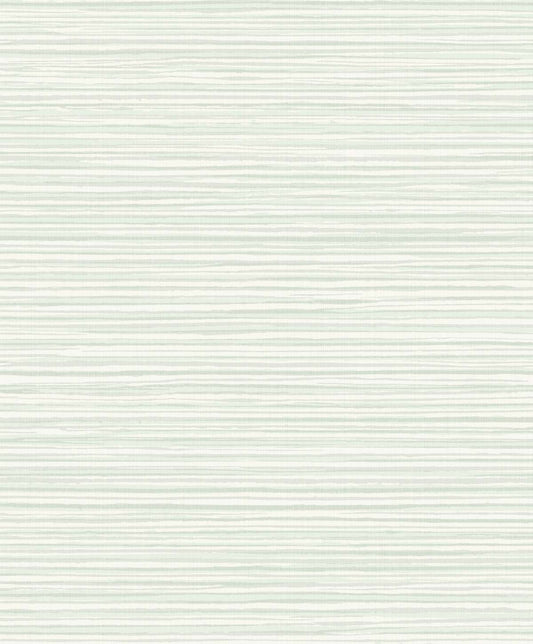 Seabrook Designs The Simple Life Calm Seas Striped Contemporary Green Matte Sidewall - SL80904