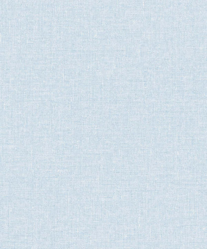 Blue matte linen fabric swatch
