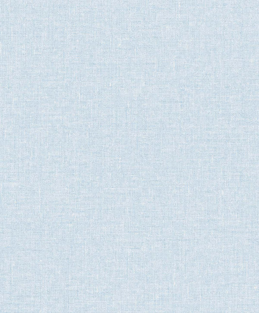 Seabrook Designs The Simple Life Soft Linen Linen Contemporary Blue Matte Sidewall - SL81102