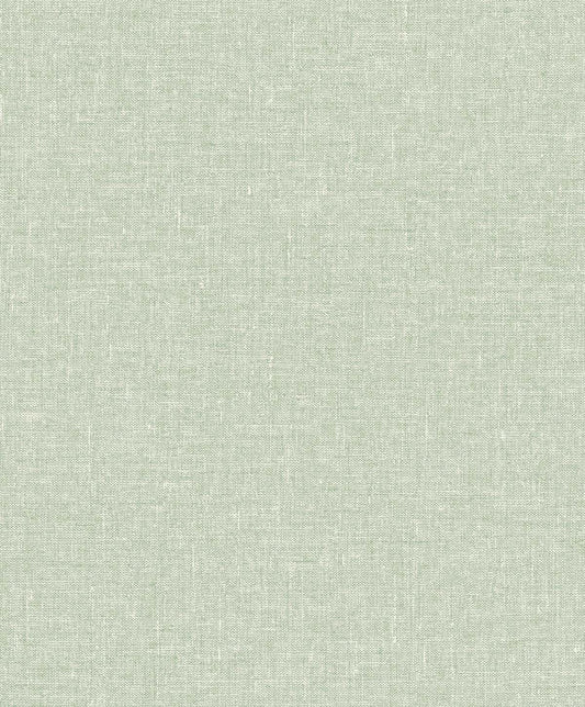 Seabrook Designs The Simple Life Soft Linen Linen Contemporary Green Matte Sidewall - SL81104