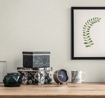 Seabrook Designs The Simple Life Soft Linen Linen Contemporary Off-White Matte  - SL81117