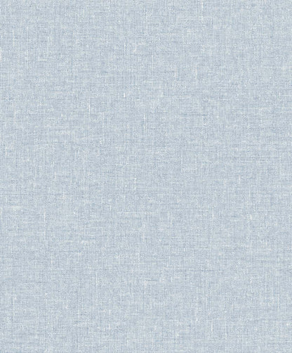 Powder-blue soft linen fabric with subtle white flecks and a woven pattern.