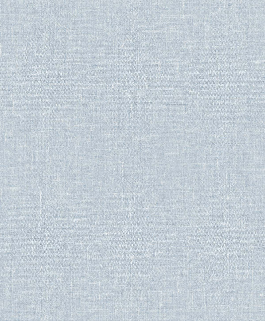 Seabrook Designs The Simple Life Soft Linen Linen Contemporary Blue Matte Sidewall - SL81132