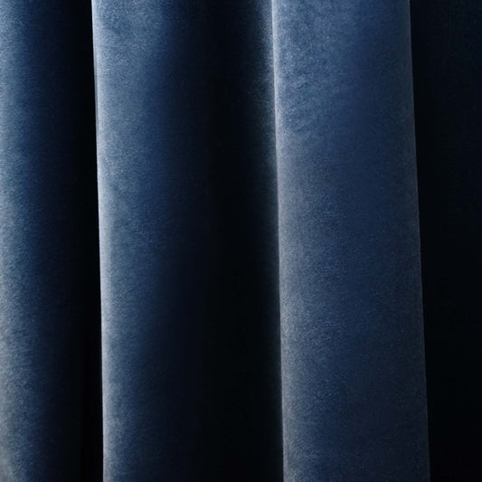 JF Fabrics JF Studio SLICK 68 Fabric Plain Blue  Velvet - 9016768 SJ102