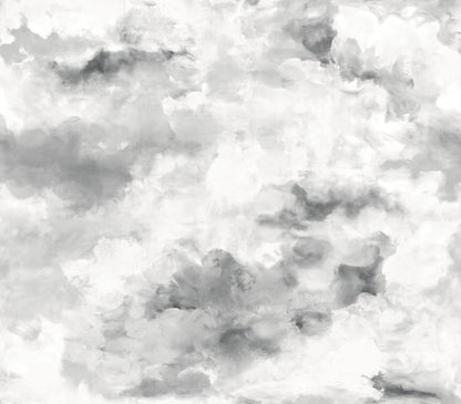 York Wallcoverings WallPops Nimbus Grey Self Adhesive Mural Nature Transitional Grey  Current Peel & Stick - SLM6462