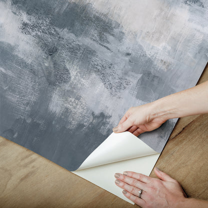 York Wallcoverings WallPops Mirage Grey Self Adhesive Mural Nature Transitional Grey  Current Peel & Stick - SLM6466