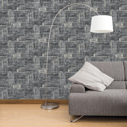 Galerie Wallcoverings Lustre Abstract Galerie Wallcoverings  Silver Grey   - SM0605