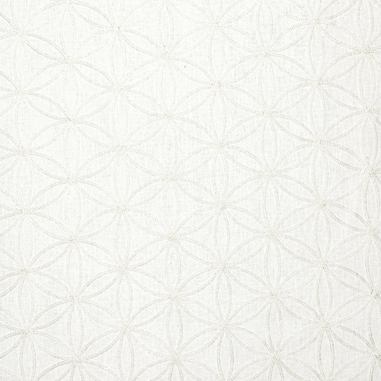 STOUT TEXTILES  DRAPERY,EMBROIDERIES TRADITIONAL, GEOMETRIC EGGSHELL,IVORY   - SNIC-2