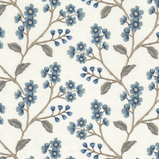STOUT TEXTILES  MULTIPURPOSE,EMBROIDERIES TRANSITIONAL,, FLORAL HARBOR,LAKE   - SNUF-1