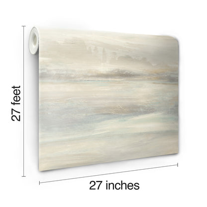 York Wallcoverings Best Sellers Soothing Mists Scenic Light Blue Wallpaper  Modern and Transitional Blues   - SO2432