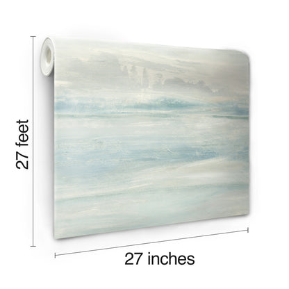 York Wallcoverings Best Sellers Soothing Mists Scenic Blue Wallpaper  Modern and Transitional Blues   - SO2434