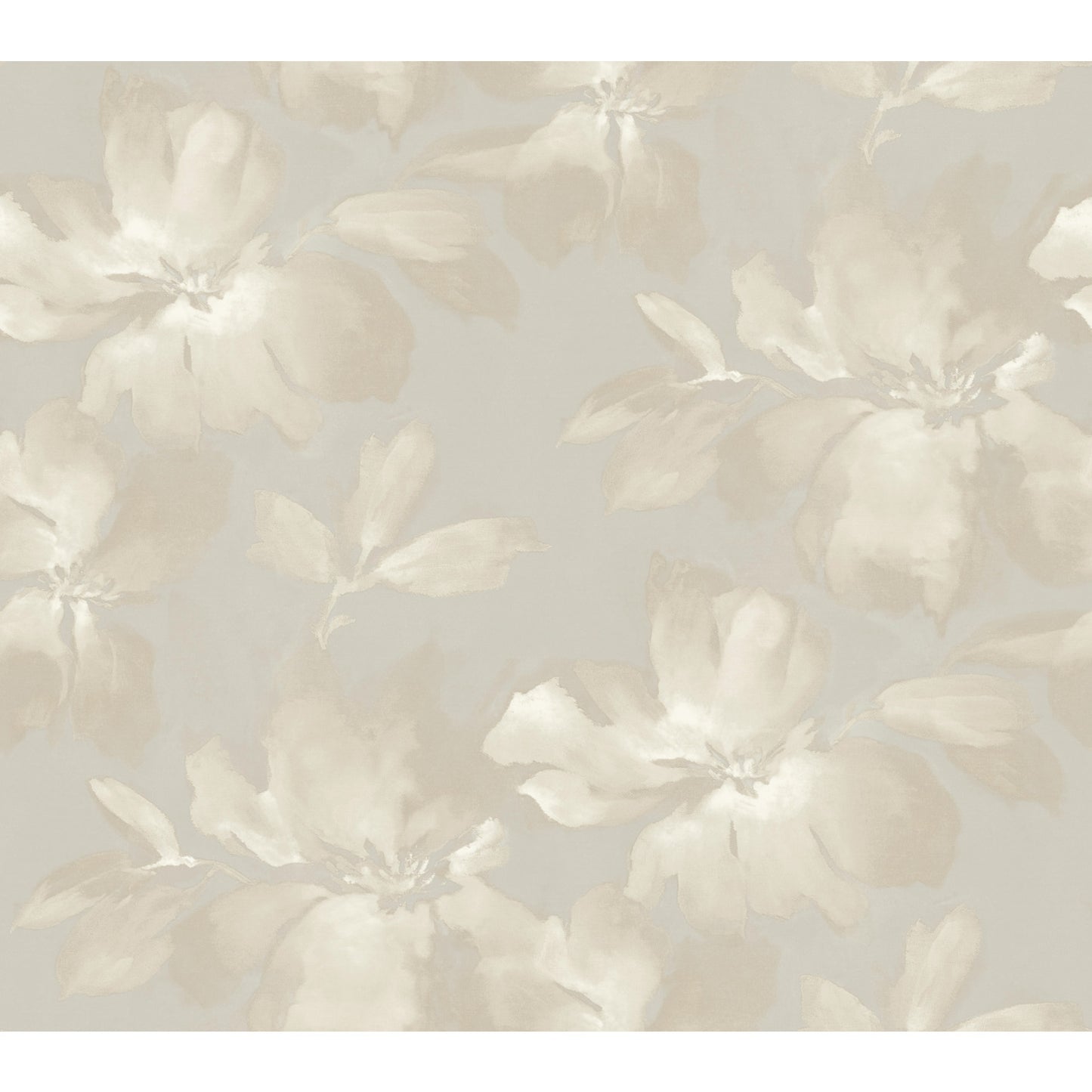 York Wallcoverings Shimmering Finishes Midnight Blooms Grey Wallpaper  Florals and Flowers Greys   - SO2472