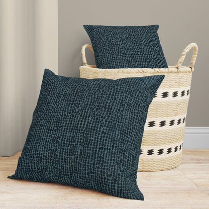 Solid sapphire blue fabric swatch.