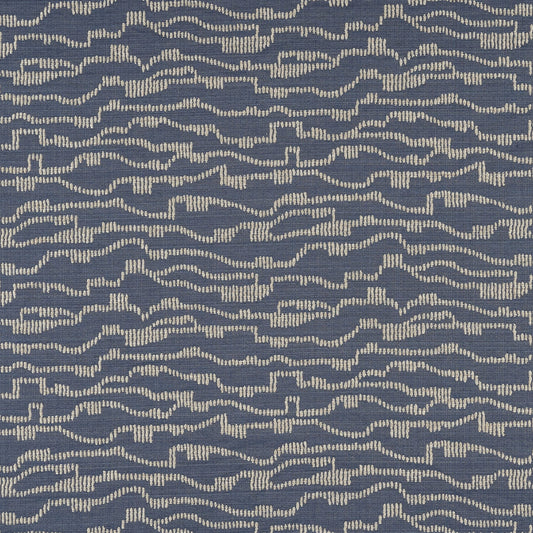 JF Fabrics Crypton Home SOUNDWAVE 67 Fabric Stripe, Contemporary Blue, Cream, Taupe  Woven, Jacquard - 8946367 J8921
