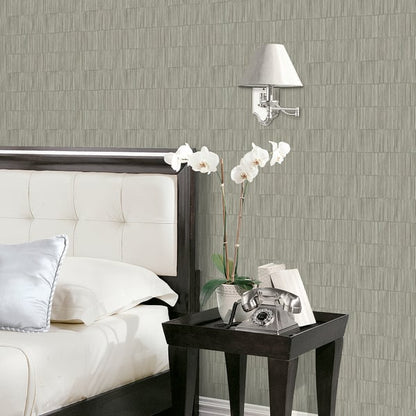Galerie Wallcoverings Boutique Bamboo Galerie Wallcoverings  Silver Grey   - SP-JA3003