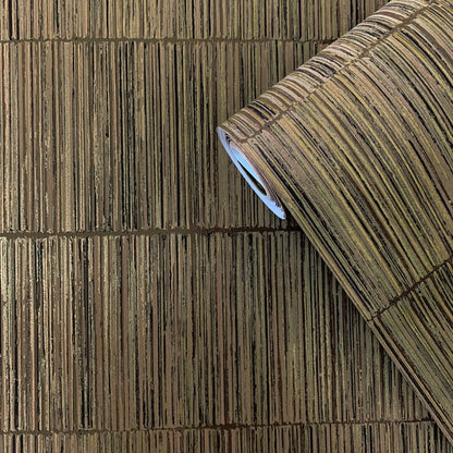 Galerie Wallcoverings Boutique Bamboo Galerie Wallcoverings  Bronze, Brown   - SP-JA3005