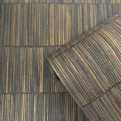 Galerie Wallcoverings Boutique Bamboo Galerie Wallcoverings  Bronze, Brown   - SP-JA3007