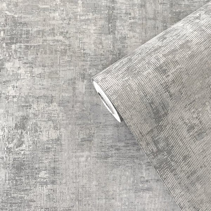 Galerie Wallcoverings Lustre Distressed Galerie Wallcoverings  Silver Grey   - SP-LS5004