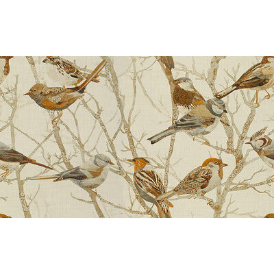 KRAVET COUTURE PRINT NOVELTY BEIGE,BROWN,RUST   - SPARROWS2.611.0