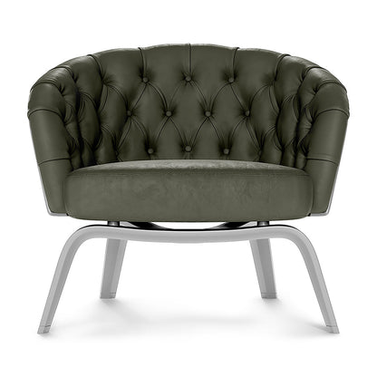 Gray solid fabric chair.