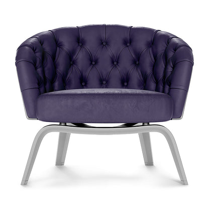 Purple solid fabric upholstery swatch.