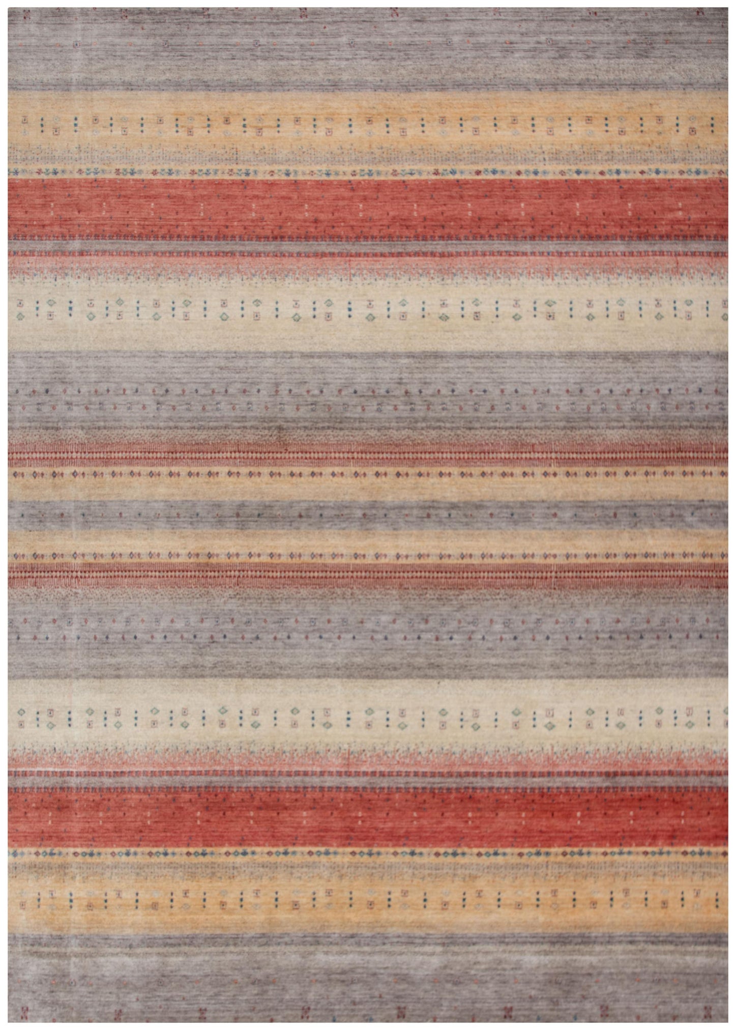 Spectrum Contemporary rug, 2' x 10'.
