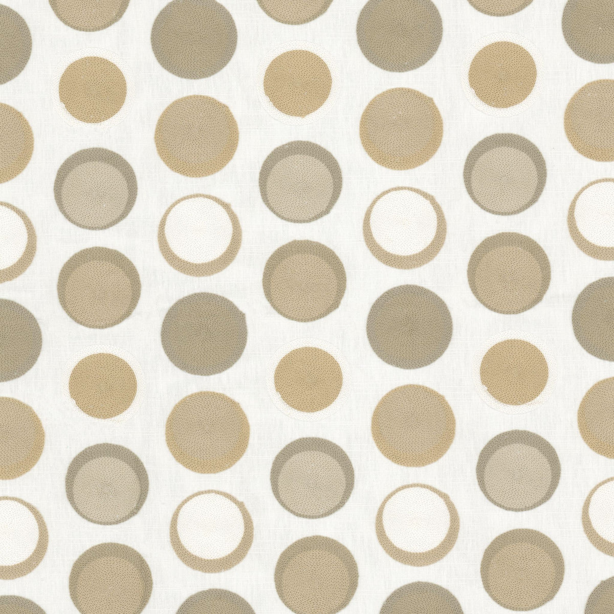 STOUT TEXTILES  MULTIPURPOSE,EMBROIDERIES TRANSITIONAL,, CIRCLE CHAMPAGNE   - SPYR-1