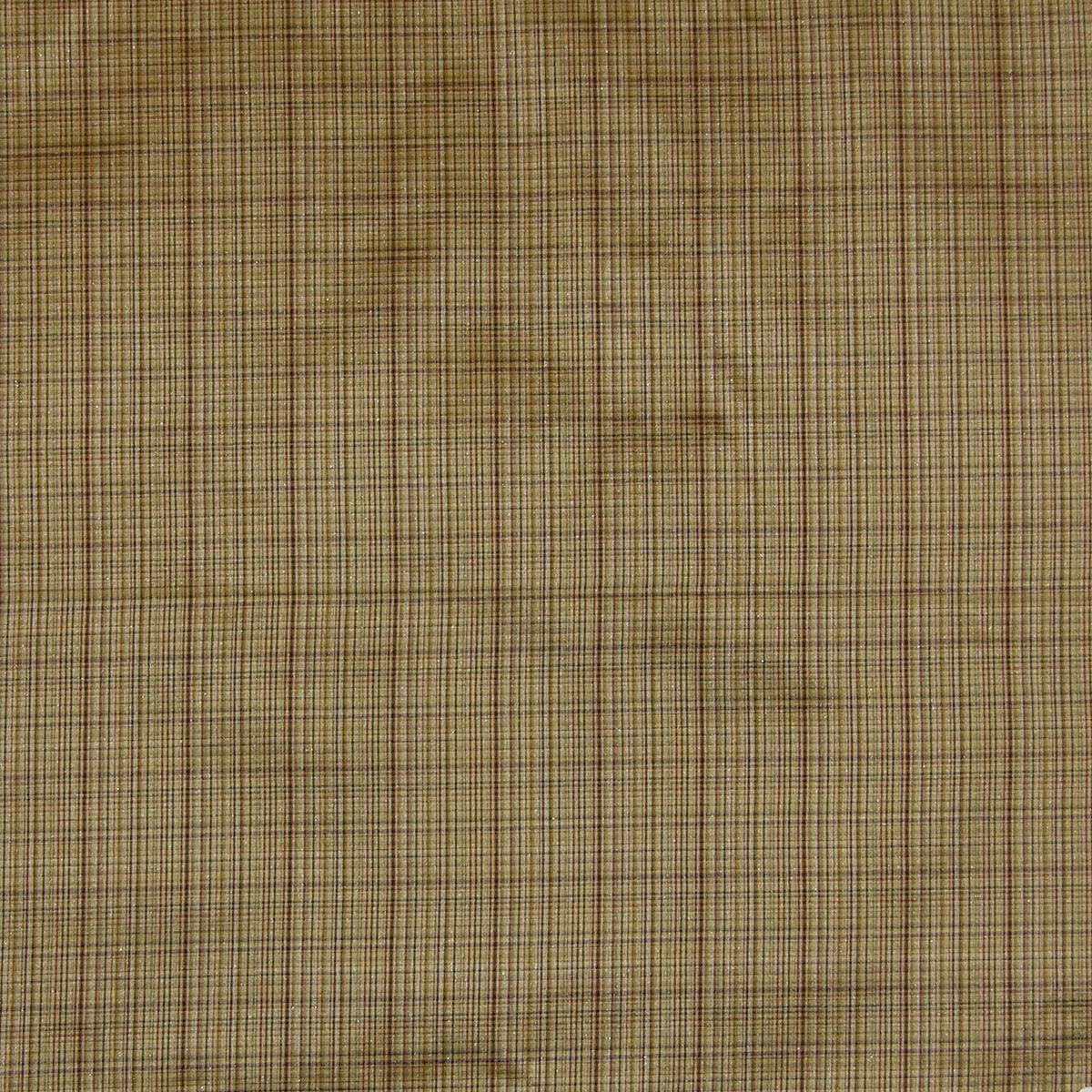 SCALAMANDRE  T & A CHECK FABRIC RATTAN   - SQ 00024308