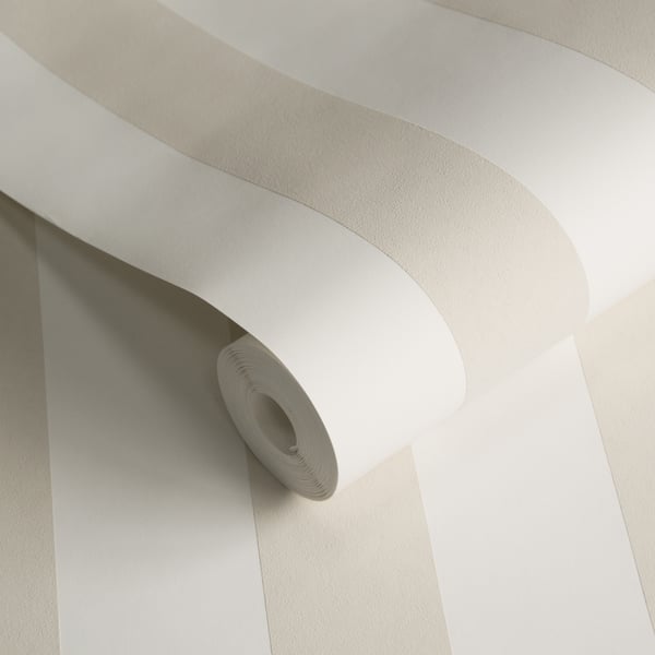 Galerie Wallcoverings Style Sisters Medium Stripe Natural Galerie Wallcoverings  Beige   - SS21232
