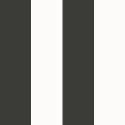 Galerie Wallcoverings Style Sisters Wide Stripe Black Galerie Wallcoverings  Black   - SS21235