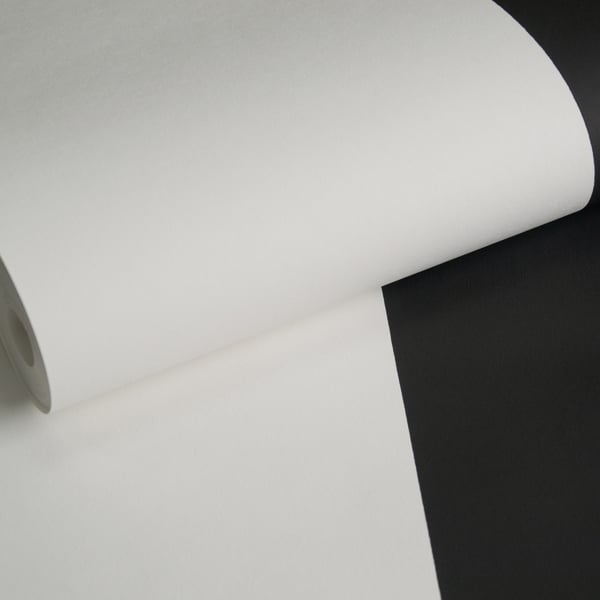 Galerie Wallcoverings Style Sisters Half Stripe Black Galerie Wallcoverings  Black   - SS21237