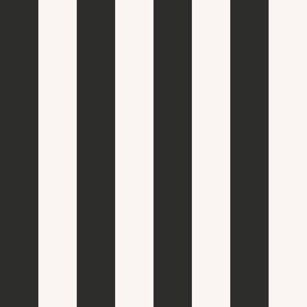 Galerie Wallcoverings Style Sisters Flock Stripe Black Galerie Wallcoverings  Black   - SS21239