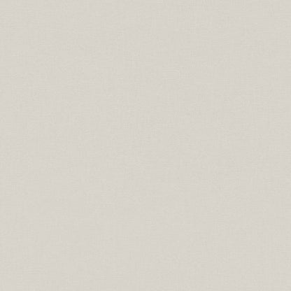 Beige wallpaper swatch with a plain texture and subtle woven pattern.