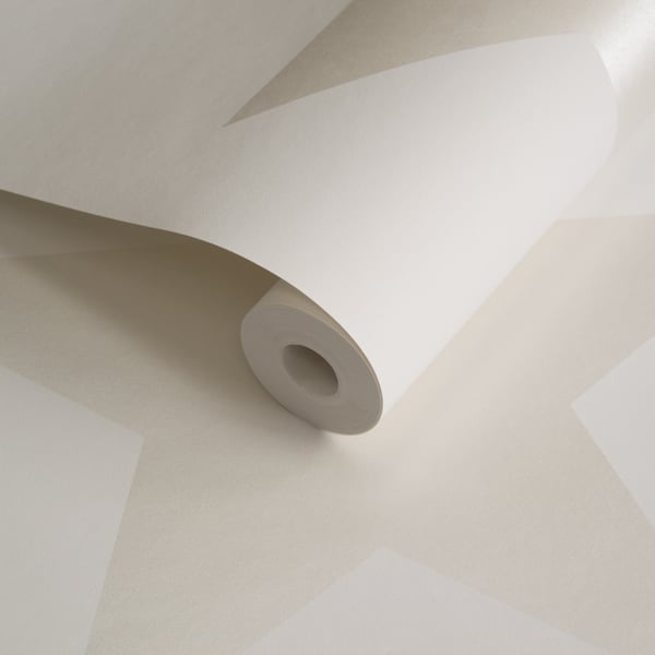 Galerie Wallcoverings Style Sisters Single Star Pearl Galerie Wallcoverings  White   - SS21247