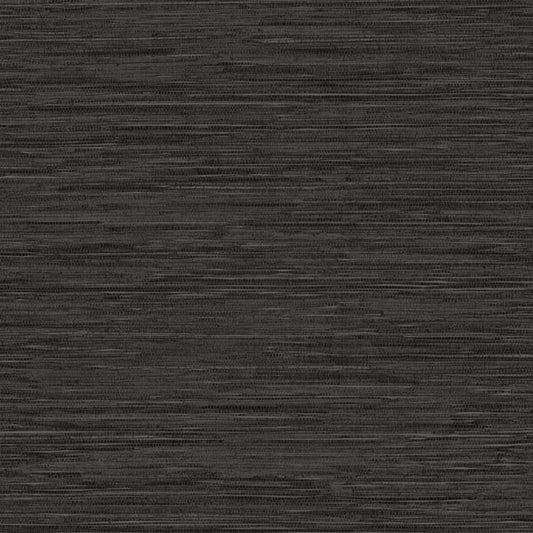 Galerie Wallcoverings Style Sisters Grasscloth Dark Galerie Wallcoverings  Black   - SS21252