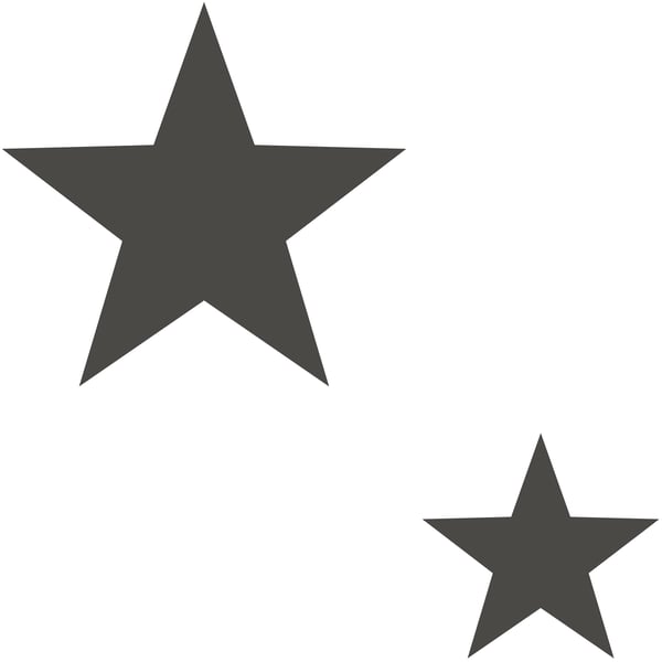 Galerie Wallcoverings Style Sisters Double Star Black Galerie Wallcoverings  Black   - SS21254