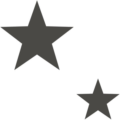 Galerie Wallcoverings Style Sisters Double Star Black Galerie Wallcoverings  Black   - SS21254