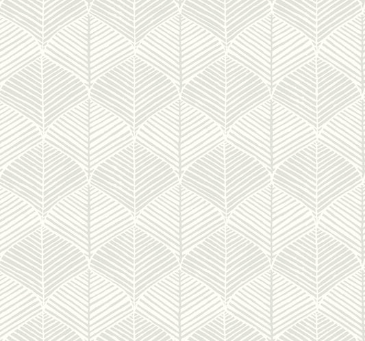 York Wallcoverings Inspired by Color Palm Thatch White and Grey Wallpaper  Bohemian Whites and Off-Whites   - SS2565