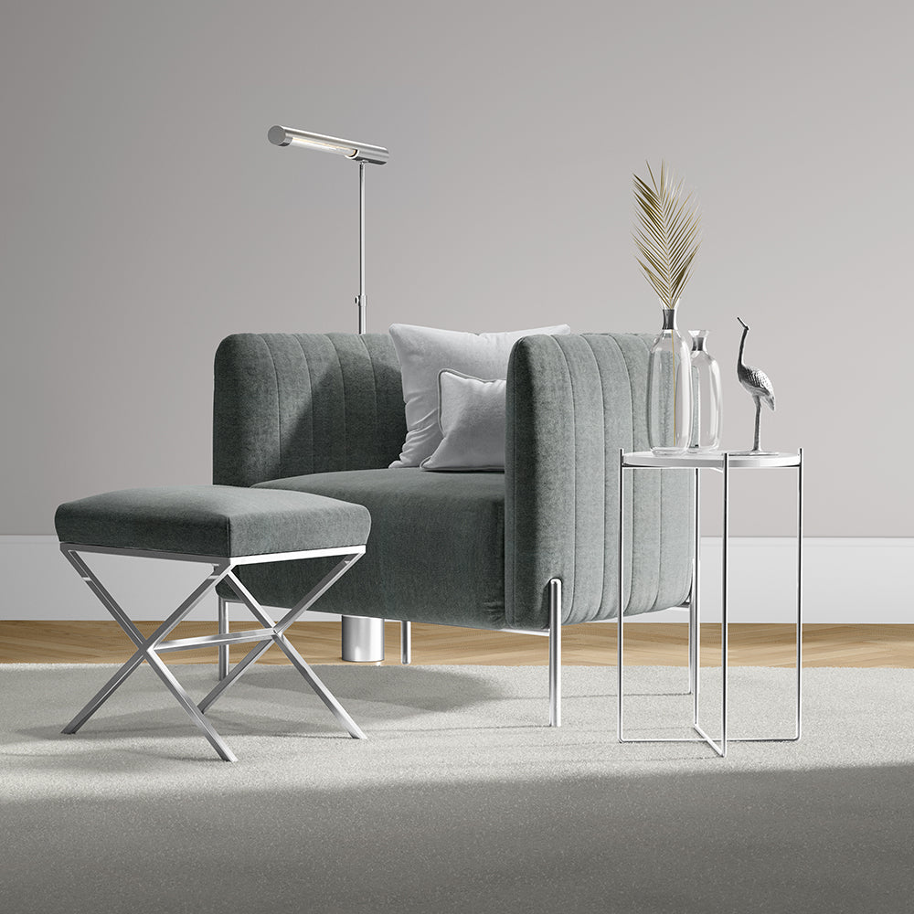 NICHOLASJOHN INC NJ-RHYTHM Sterling Solid   Fabric - NJ25-3198