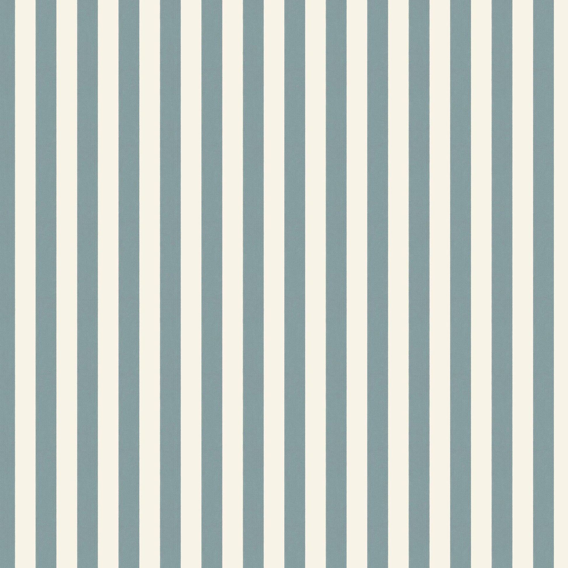 Vertical blue-gray and cream striped jacquard fabric.