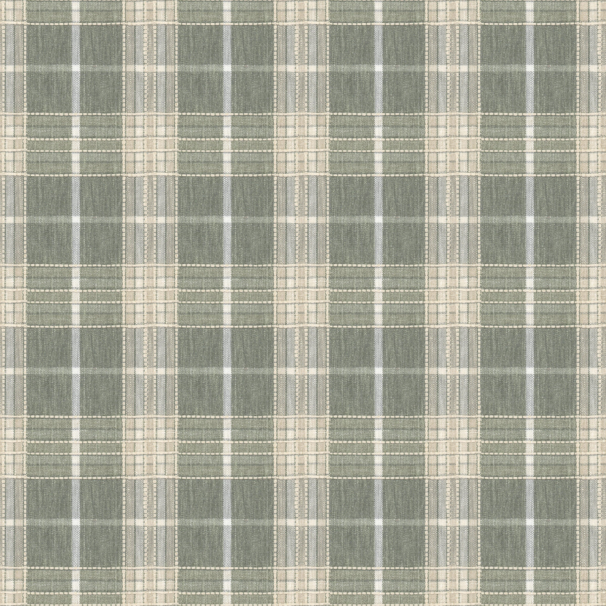 STOUT TEXTILES  MULTIPURPOSE,WOVENS TRADITIONAL, PLAID/CHECK SAGE   - STIT-1
