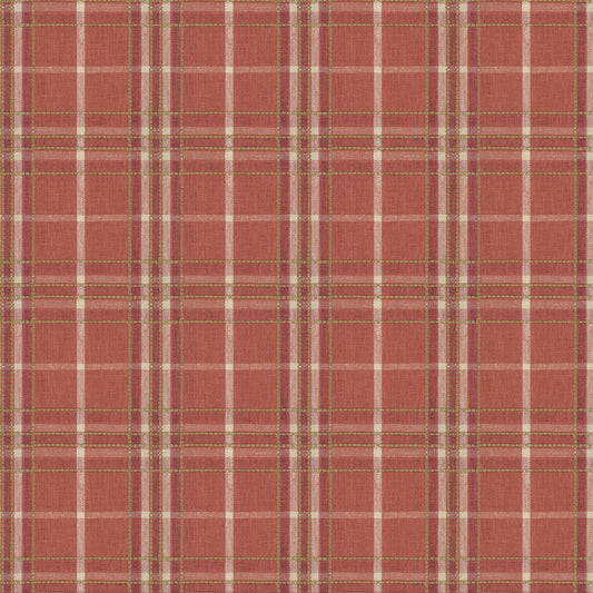 STOUT TEXTILES  MULTIPURPOSE,WOVENS TRADITIONAL, PLAID/CHECK TANGERINE   - STIT-2