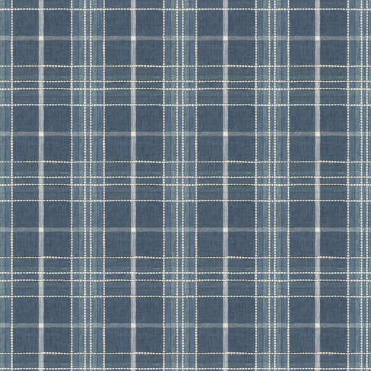 STOUT TEXTILES  MULTIPURPOSE,WOVENS TRADITIONAL, PLAID/CHECK HARBOR,LAKE   - STIT-3