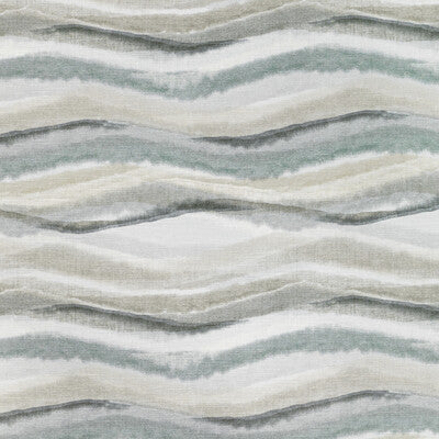 KRAVET COUTURE PRINT  TEAL,GREY,TEAL   - STRIATE.135.0