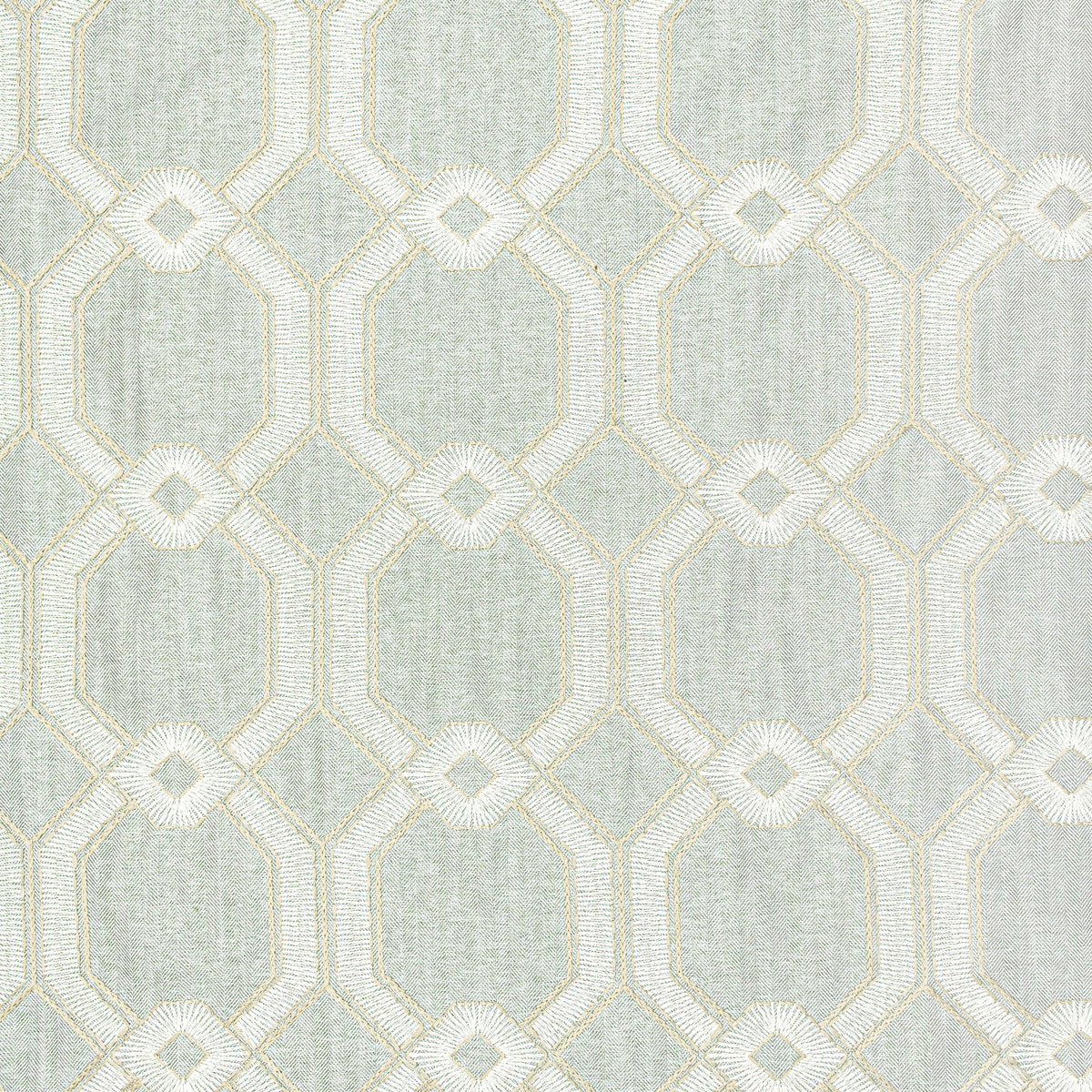 STOUT TEXTILES  MULTIPURPOSE,EMBROIDERIES TRANSITIONAL,, GEOMETRIC GLACIER   - STRO-3