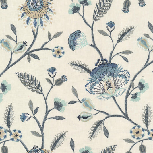 STOUT TEXTILES  MULTIPURPOSE,EMBROIDERIES TRADITIONAL, FLORAL HARBOR,LAKE   - STRU-3