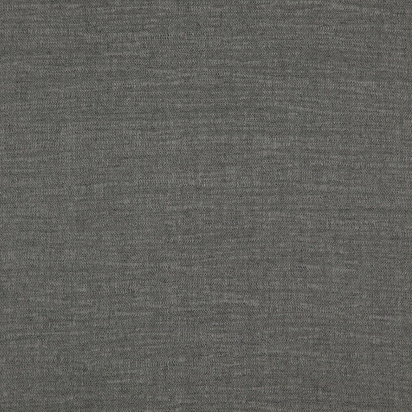Close-up of charcoal gray woven fabric with subtle heather texture