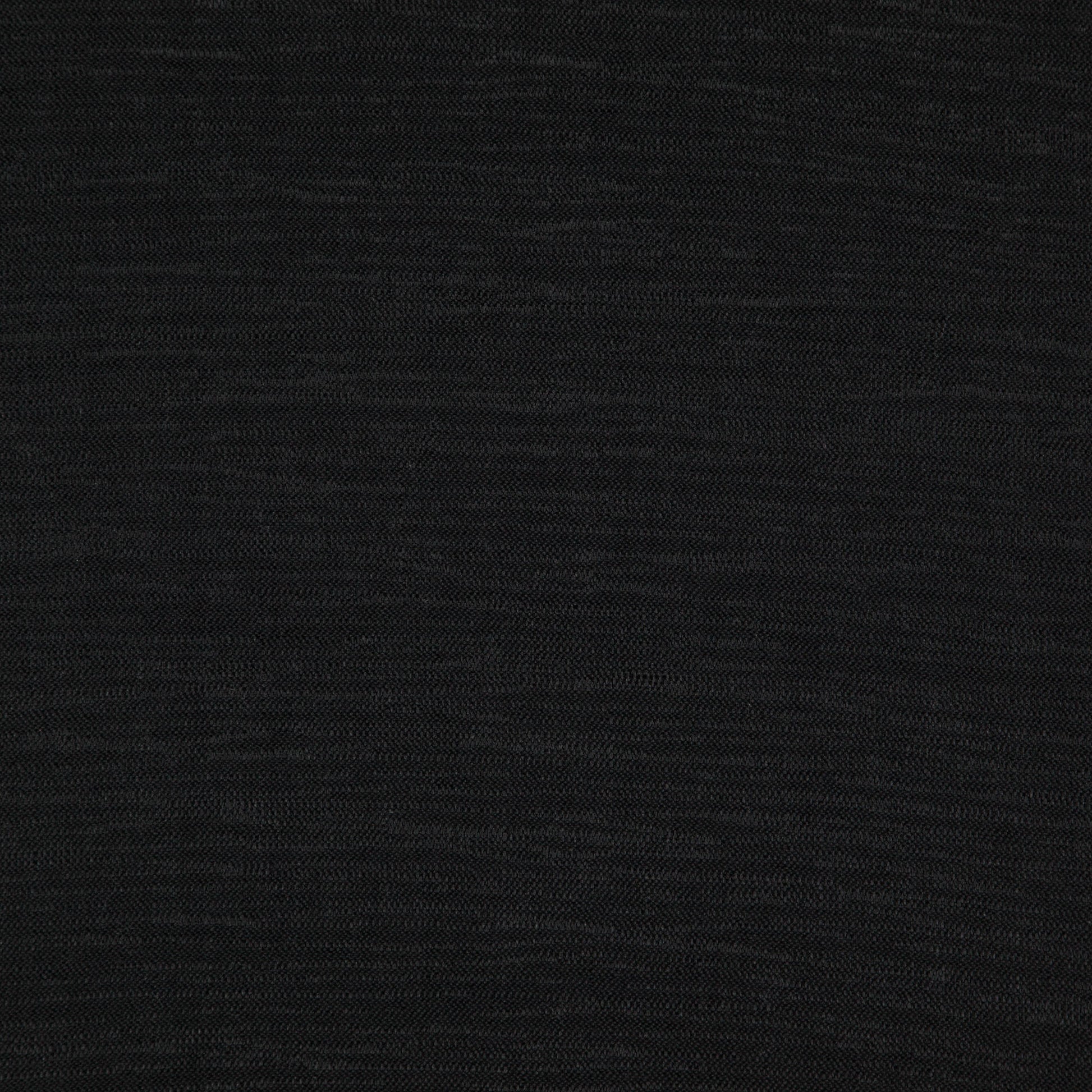 Black textured fabric with subtle weave pattern, versatile for clothing or upholstery.